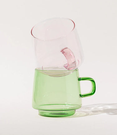 Colored Glass Tea Cup